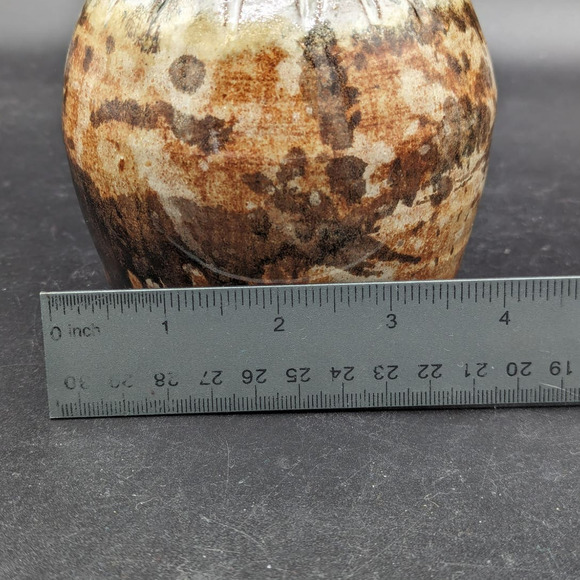 Vintage Hand Thrown Glazed Art Pottery Vase Signed Thorson 1993 - Picture 10 of 13